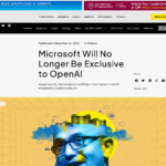 マイクロソフトはOpenAIとの独占契約を終了