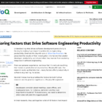 ソフトウェア エンジニアリングの生産性を高める要因を探る – InfoQ