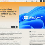 すべての Windows 11 24H2 バージョンにセキュリティ更新プログラムをインストールできない – Techzine Global