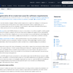 生成 AI を使用してソフトウェア要件のテストケースを作成する | AWS for Industries