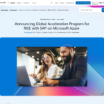 Microsoft Azure 上の RISE with SAP のグローバル アクセラレーション プログラムを発表 | Microsoft Azure ブログ