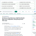 香港上場企業によると、AI主導の創薬は粤港澳大湾区の統合によって促進される