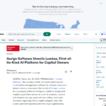 Aurigo Software、資本所有者向けの初のAIプラットフォーム「Lumina」を発表