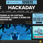 ビンテージ ハードウェア上の最新 AI: LLama 2 は Windows 98 上で動作します |ハッカデイ
