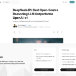 DeepSeek-R1: 最高のオープンソース推論 LLM が OpenAI-o1 を上回る | Mehul Gupta 著 | ポケットの中のデータサイエンス | 2025 年 1 月 | Medium