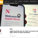 アップル、一連の誤った見出しを受けて新しいAIニュース要約機能を撤回