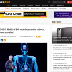 CES 2025: Nvidia CEOがヒューマノイドロボットを宣伝、Cosmosが発表