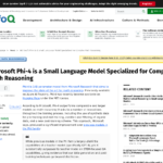 Microsoft Phi-4 は複雑な数学推論に特化した小型言語モデルです – InfoQ