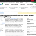 ソフトウェア エンジニアリングの効率化をサポートする内部ツールの移行から学んだこと – InfoQ