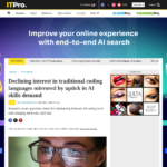 従来のコーディング言語への関心の低下は、AI スキルの需要増加に反映されている | ITPro