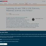 ライフサイエンス、材料科学、フィンテックにおける AI と TDM の探求 | 図書館員向け | Springer Nature