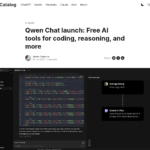 Qwen Chat のリリース: コーディング、推論などのための無料 AI ツール