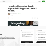 Google マップを Swift Playground に統合する方法 | SwiftUI はクールではない。 – Ibrohim Abdivokhidov – Medium