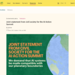 AIアクションサミットに向けた市民社会からの共同声明 | プログレッシブコミュニケーション協会