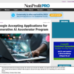 Google、Generative AI Accelerator への応募受付を開始 – NonProfit PRO