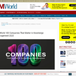 KMWorld ナレッジマネジメントで重要な企業 100 社 2025